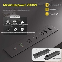 Escritorio Inteligente Multifuncional de Madera con Altura Ajustable por un Solo Motor, con Cajón, Toma de Corriente y Puertos USB/Tipo-C para Computadoras
