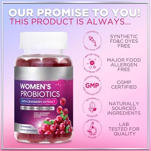 Gummies probiotiques certifiées pour adultes, marque privée OEM/ODM, soutien immunitaire, beauté, croissance des ongles et des cheveux, 60 unités, pour femmes, 2 gummies - Product Image 4