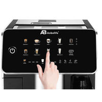 Machine à café expresso Anbolife ETL 15 bars entièrement automatique avec moulin à grains conique, réservoir à lait et écran tactile IMD