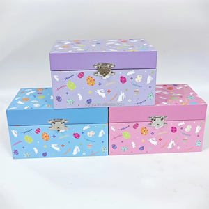 Caja de Música Rectangular de Unicornio, Juguete de Papel MDF Rígido para Niños, con Manivela, Ecológico, Duración del Sonido de 30s - Product Image 2