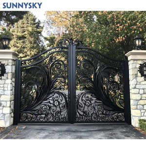 Design Sunnysky in ferro battuto nero cancello d'ingresso cancello d'ingresso per Villa/giardino/fattoria - Product Image 5