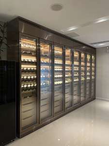 Cave à <span class=keywords><strong>vin</strong></span> en acier inoxydable avec refroidisseur LED à température constante, sur mesure, pour l'affichage et le stockage du <span class=keywords><strong>vin</strong></span>, 430L - Product Image 5