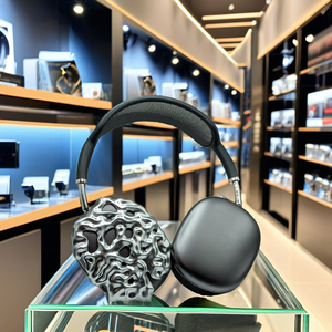 Étui personnalisé en résine SLA imprimé en 3D, finition argentée brillante, style cyberpunk, pour Airpods Max, prototypage rapide, accessoires pour casque audio - Product Image 3