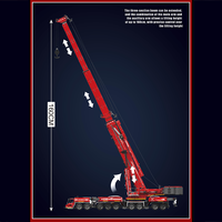 Novedades 2024 Molde de juguete para niños King 17008 RC Crane Truck Building Block Toy Set APP Motorizado LTM11200 Truck Model Assembly