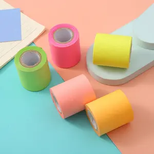 Offre spéciale vente en gros personnalisé longue taille pleine colle forte adhésif papeterie papier bloc-notes papier note autocollante avec rouleau de logo