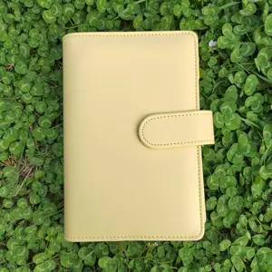 Binder A5 A6 Wholesale Custom Planner Binder Notebook A5 A6 Ring Binder Budget Pu Leather Binder Clip Notebook Planner Organizer