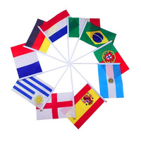 Drapeaux de signalisation portables écologiques 5x8 pouces, drapeaux à agiter à la main 5x8 pouces, drapeaux de signalisation manuels 5x8 pouces