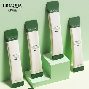 Masque de nuit hydratant et régulateur de sébum au collagène <span class=keywords><strong>BIOAQUA</strong></span>, soin réparateur doux, sans rinçage, 4ml*20, marque privée - Product Image 2