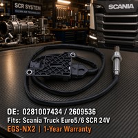 Nuevo Sensor de Óxido de Nitrógeno (NOx) 0281007434 2609536 para Camión Scania, Sistema SCR, Estándar OE