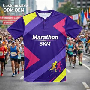 Camisetas Deportivas Lisas para Impresión Personalizada, Camisetas Deportivas Lisas 100% Poliéster, Camiseta para Maratón, Camiseta para Eventos de Carrera, Camiseta Sublimada - Product Image 1