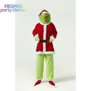 HESPER Vente en gros de costumes de Noël fantaisie pour adultes, tenues de performance pour fêtes, costumes de cosplay d'elfe vert - Product Image 2