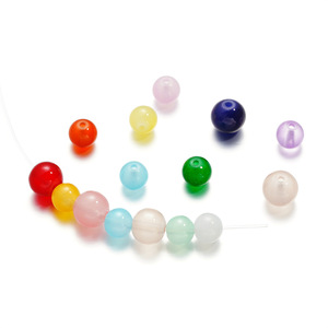 Cuentas Sueltas de Vidrio de 10 mm, Redondas, Imitación de Jade, para Fabricación de Joyería, Venta al por Mayor - Product Image 5