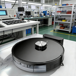 Robot Aspirador Autolimpiante OEM GEERLEPOL V8, 3500PA, Navegación LIDAR, Conexión Wi-Fi, Limpieza de Alfombras y Pisos Duros para Hoteles - Product Image 1