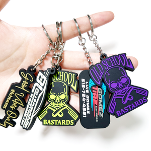 Tùy Chỉnh <span class=keywords><strong>2D</strong></span> <span class=keywords><strong>PVC</strong></span> Keychain Nhà Sản Xuất Biểu Tượng Phổ Biến Mềm Cao Su Mặt Dây Chuyền Silicone Keyring Cá Nhân Hoá Tùy Chỉnh Móc Chìa Khóa - Product Image 3