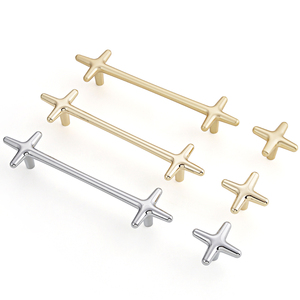 Oukali New Release Modern Furniture Cabinet Kitchen Cupboard Zinc Alloy Chrome Star Pull Handles - Product Image 3