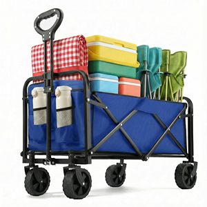 CZFIT <b>Top</b> SalesFolding Camping Cart Stainless Steel Hiking Outdoor Camping Travelling Folding Wagon Cart - Product Image 1