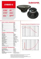 Subwoofer 18 pouces 3000W, aimant en ferrite 253mm, bobine vocale 4,5 pouces, 96dB, 31Hz 1kHz, haut-parleur de basses haute puissance pour scène
