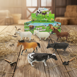 Set di Giocattoli <span class=keywords><strong>Animali</strong></span> da Fattoria in Plastica da 8 Pollici <span class=keywords><strong>per</strong></span> <span class=keywords><strong>Bambini</strong></span> 2019 - Product Image 3