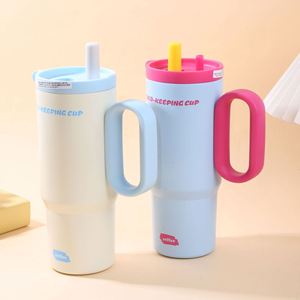 750ML 304 Stainless Steel Sublimation Insulated Travel Kids Ice Cream <b>Sport</b> <b>Water</b> <b>Bottle</b> Tumblers Premium with Lid and Straw - Product Image 1