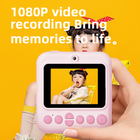 Kamera Instan Anak untuk Fotografi dan Video, Mainan untuk Anak Laki-laki dan Perempuan, Kamera Digital Mini dengan Printer