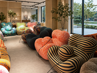 Fauteuil de relaxation personnalisé « Embrace Mother's » sans structure avec ottoman, canapé d'appoint en mousse surdimensionné, compressé sous vide pour salon