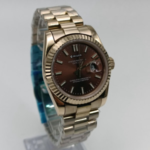 Montre chronographe mécanique automatique SEILOCE avec mouvement Nh35, acier inoxydable, luminescente, verre saphir, étanche - Product Image 4