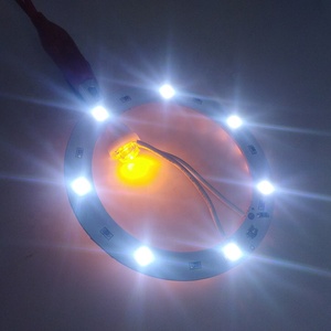 Autodragons Brillo Ajustable 194 # Anillo LED para Parachoques 555 T10 de Doble Cara con 29 LED de Color Blanco Frío y Amarillo - Product Image 4