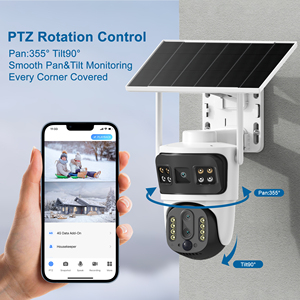 4G năng lượng mặt trời <span class=keywords><strong>ip</strong></span> <span class=keywords><strong>Camera</strong></span> V380 Pro 10x Zoom IP65 không thấm nước tầm nhìn ban đêm góc rộng đám mây thẻ nhớ CMOS cảm biến <span class=keywords><strong>camera</strong></span> an ninh - Product Image 2