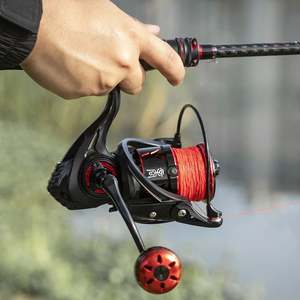 Carrete de Pesca Topline S2800-7800, 6 Rodamientos de Bolas, <span class=keywords><strong>Arrastre</strong></span> Máximo de 12 kg, Relación de Engranajes 5.1:1, Carrete de Metal, Mango con Empuñadura, Carrete Giratorio, Accesorio de Pesca de Largo Alcance, Pesca - Product Image 3