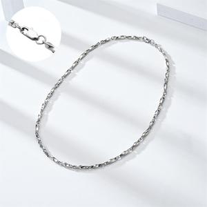 Mobius titanyum çelik kolye, erkekler için bir moda, aksesuar-3.8mm