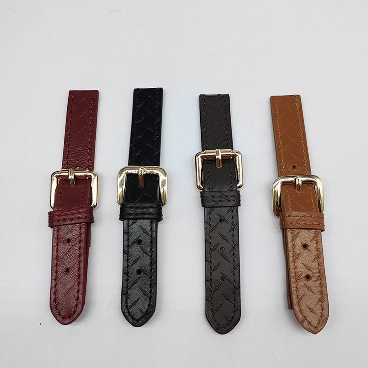Custom Embossed Leather Strap for Caps Adjustable Durable