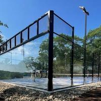 Ensemble de terrain de padel EXITO Super Panoramic, installation facile et conception sécurisée pour le plaisir familial et l'exercice