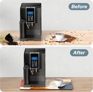 Alfombrillas de Barra de Café Azules Estilo Bohemio, Accesorios para Estación de Máquina de Espresso, Organizador, Oculta Manchas, Base de Goma Absorbente, Secado de Platos - Product Image 6