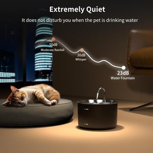 <span class=keywords><strong>Fontaine</strong></span> <span class=keywords><strong>à</strong></span> <span class=keywords><strong>eau</strong></span> pour chat en acier inoxydable <span class=keywords><strong>professionnel</strong></span>, distributeur d'<span class=keywords><strong>eau</strong></span> automatique intelligent pour animaux de compagnie de 3 L, <span class=keywords><strong>fontaine</strong></span> <span class=keywords><strong>filtrante</strong></span> multi-couches pour animaux de compagnie - Product Image 3