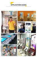 Sistem Pembayaran Mandiri Kios Pemesanan Interaktif Layar Sentuh Cerdas SDK Definisi Tinggi untuk Restoran Android yang Dipasang di Dinding