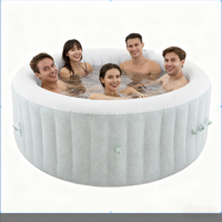 Schnell Aufblasbare Runde Wanne Aufblasbarer Whirlpool Massage-Wanne Schwimmbad-Wanne Großvolumige Wanne für die Familie