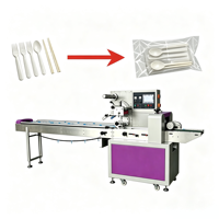 Volledig automatische horizontale flowwrap-machine voor biscuit, fruit, instant noodles, voorgemaakte zakjes, automatische zaksealmachine