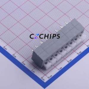 KF202-5.0-8P Spring Terminal Block Through hole Component (THT),P=5mm Connector 5mm 8P 8 16A - Product Image 2