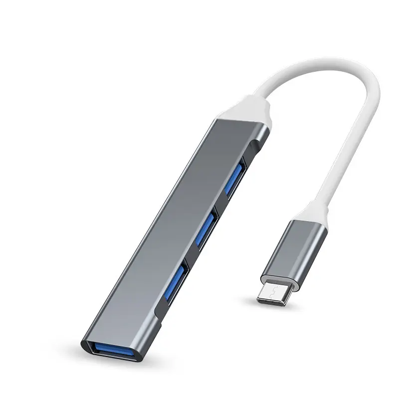 Concentrador de red USB de 4 puertos para ordenador portátil, concentrador USB 3,0 de sonido T, divisor usb de 4 puertos, adaptador de teclado y ratón para Ps4, unidad Flash Dell