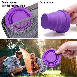 Du lịch dễ dàng để thực hiện có thể gập lại tiệt trùng <span class=keywords><strong>cup</strong></span> Silicone y tế ráp uống cốc nước - Product Image 5