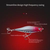 Umpan Pancing Buatan Keras Aotuo Laris Manis 7.4cm 6.5g Popper Pencil Lure untuk Memancing Ikan Trout Mandarin Air Tawar
