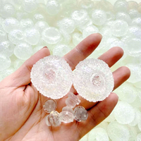Coque de boule vide en laine irrégulière pour la fabrication de jouets de décompression souples, jouet à presser en TPR fait main DIY