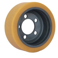 125x5 0/60 roues solides en PU de haute qualité à faible résistance au roulement pour palette de transport électrique