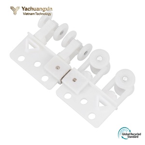 Plastic Window Positioning Clip with Adjustable Rollers for Curtain Track Accessories - Product Image 4