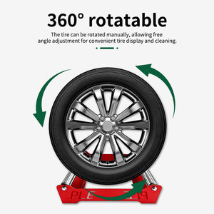 Auto Universele Wiel <span class=keywords><strong>Display</strong></span> <span class=keywords><strong>Rack</strong></span> Houder Basis Draaibare Wiel <span class=keywords><strong>Display</strong></span> Stand Auto Wiel Stand voor <span class=keywords><strong>Display</strong></span> Wiel Detailing Stand - Product Image 4