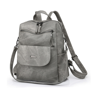 Nouveau femmes rétro Vintage PU <span class=keywords><strong>sac</strong></span> à dos <span class=keywords><strong>femme</strong></span> étudiant livre <span class=keywords><strong>sac</strong></span> fermeture à glissière <span class=keywords><strong>sac</strong></span> à <span class=keywords><strong>main</strong></span> à la mode pour collège voyage école utilisation - Product Image 5