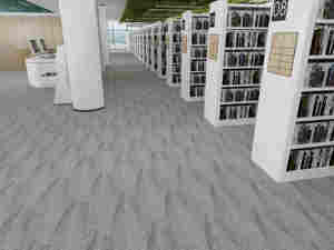 Ubin Karpet Modular Modern 20*100cm dengan Tekstur Garis Gelombang Halus dalam Warna Abu-abu Multi-Tone untuk Interior Komersial - Product Image 5