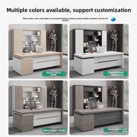 Escritorio Ejecutivo Boss Table, Diseño Moderno y Sencillo, Muebles de Oficina Comerciales Personalizables con Combinación de Silla