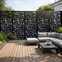 Panneau de séparation décoratif en acier Corten découpé au laser, pour intérieur et extérieur, clôture, panneau mural
