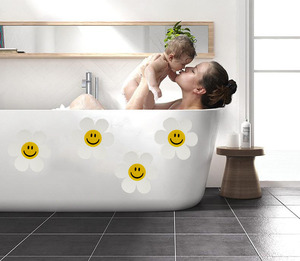 Nastro Adesivo Antiscivolo Impermeabile Xuri con Faccina Sorridente in EVA per Doccia, Bagno e Vasca - Product Image 6